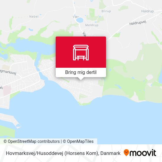 Hovmarksvej / Husoddevej (Horsens Kom) kort