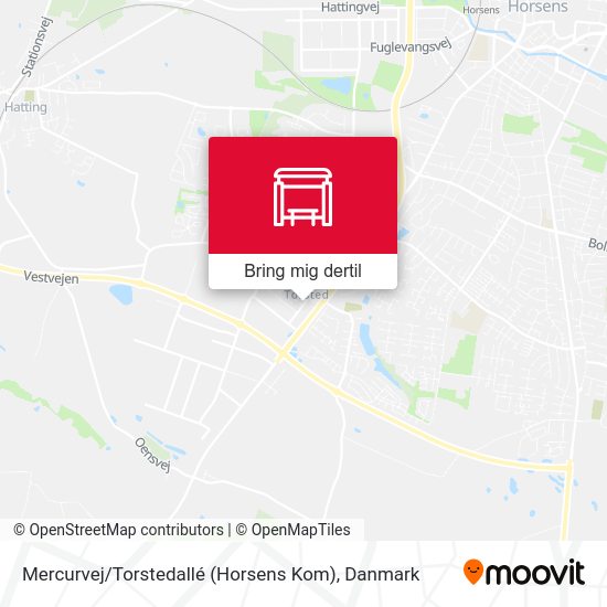Mercurvej / Torstedallé (Horsens Kom) kort