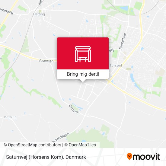 Saturnvej (Horsens Kom) kort