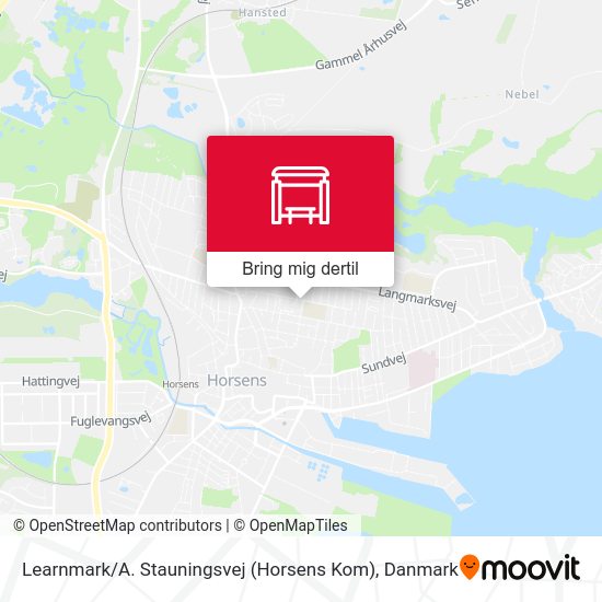 Learnmark / A. Stauningsvej (Horsens Kom) kort