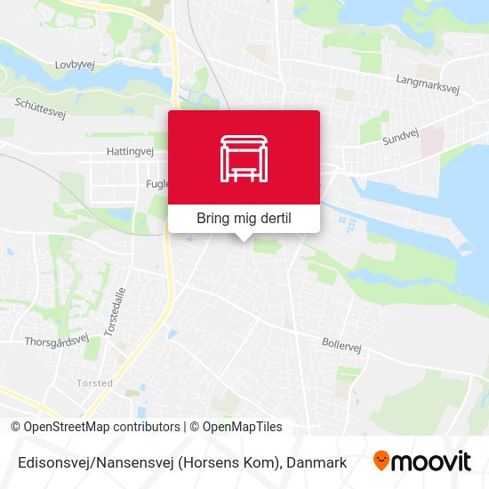 Edisonsvej / Nansensvej (Horsens Kom) kort