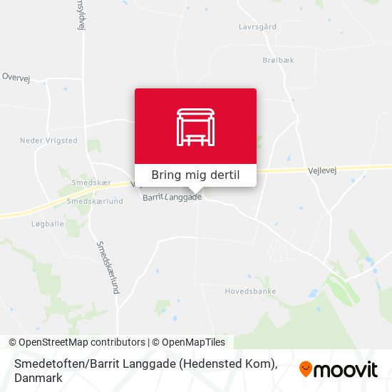 Smedetoften / Barrit Langgade (Hedensted Kom) kort