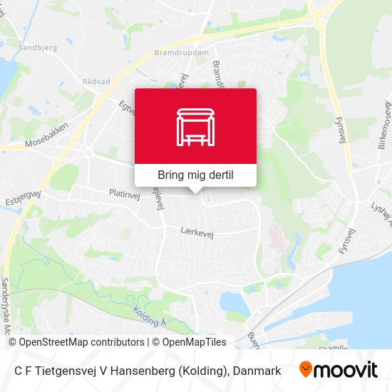 C F Tietgensvej V Hansenberg (Kolding) kort