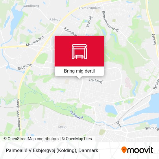 Palmeallé V Esbjergvej (Kolding) kort