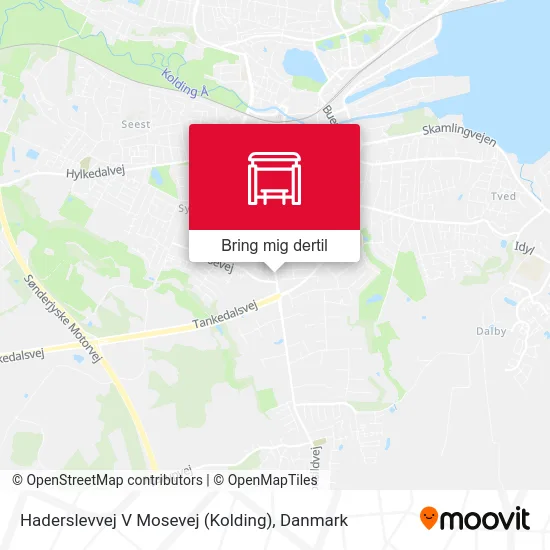 Haderslevvej V Mosevej (Kolding) kort