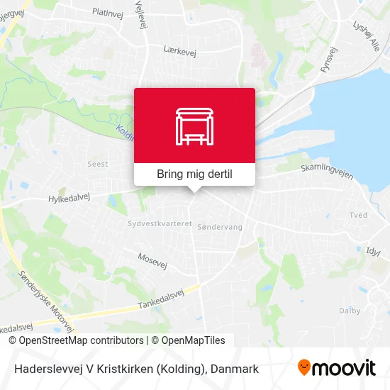 Haderslevvej V Kristkirken (Kolding) kort
