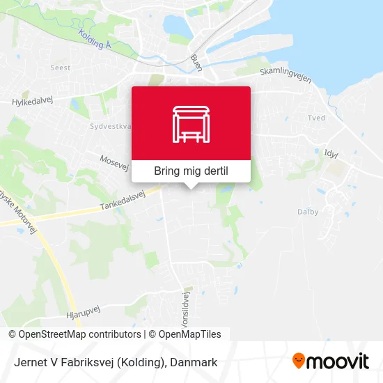 Jernet V Fabriksvej (Kolding) kort