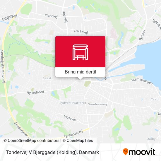 Tøndervej V Bjerggade (Kolding) kort