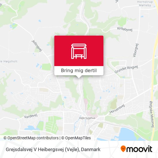 Grejsdalsvej V Heibergsvej (Vejle) kort