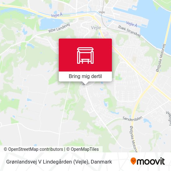 Grønlandsvej V Lindegården (Vejle) kort