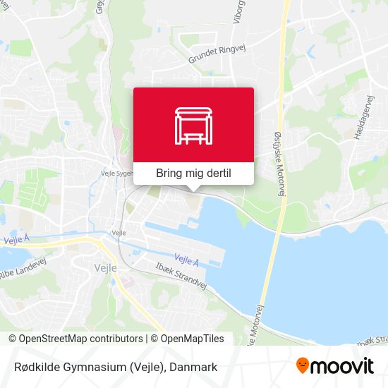 Rødkilde Gymnasium (Vejle) kort