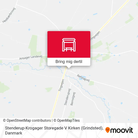 Stenderup-Krogager Storegade V Kirken (Grindsted) kort