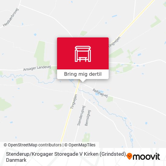 Stenderup / Krogager Storegade V Kirken (Grindsted) kort