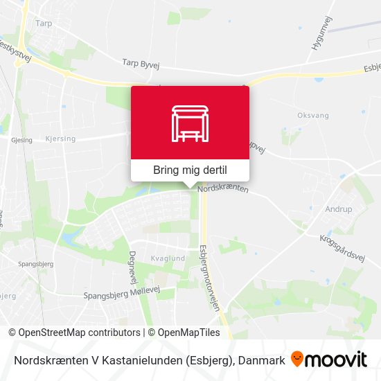 Nordskrænten V Kastanielunden (Esbjerg) kort