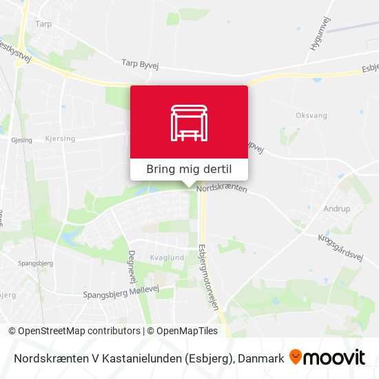 Nordskrænten V Kastanielunden (Esbjerg) kort