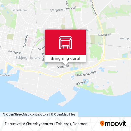 Darumvej V Østerbycentret (Esbjerg) kort