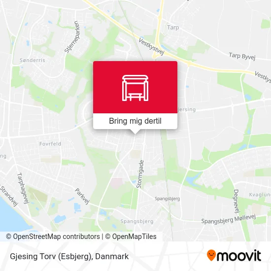 Gjesing Torv (Esbjerg) kort