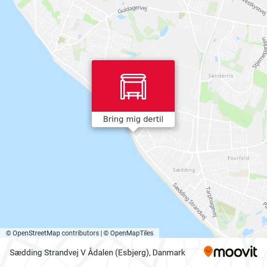 Sædding Strandvej V Ådalen (Esbjerg) kort