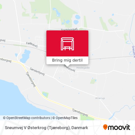 Sneumvej V Østerkrog (Tjæreborg) kort