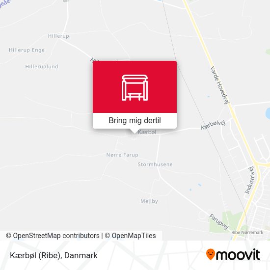 Kærbøl (Ribe) kort