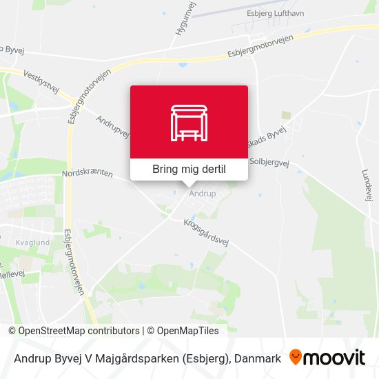 Andrup Byvej V Majgårdsparken (Esbjerg) kort