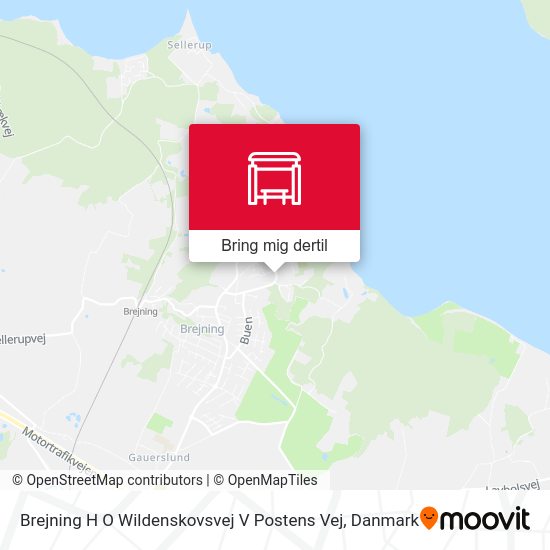 Brejning H O Wildenskovsvej V Postens Vej kort