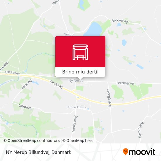NY Nørup Billundvej kort