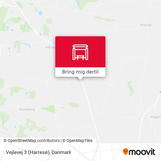 Vejlevej 3 (Harresø) kort