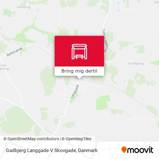 Gadbjerg Langgade V Skovgade kort