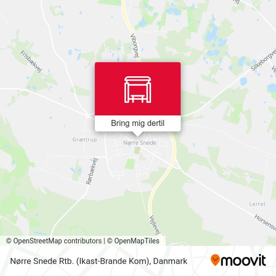 Nørre Snede Rtb. (Ikast-Brande Kom) kort