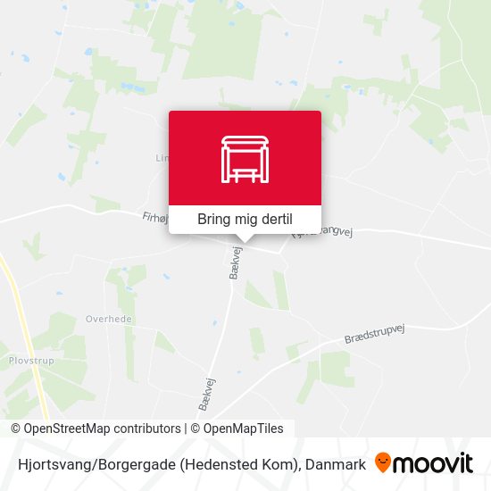 Hjortsvang / Borgergade (Hedensted Kom) kort