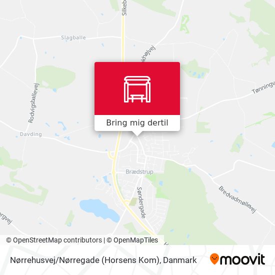 Nørrehusvej / Nørregade (Horsens Kom) kort