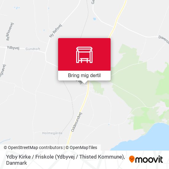 Ydby Kirke / Friskole (Ydbyvej / Thisted Kommune) kort