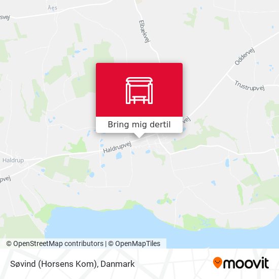 Søvind (Horsens Kom) kort