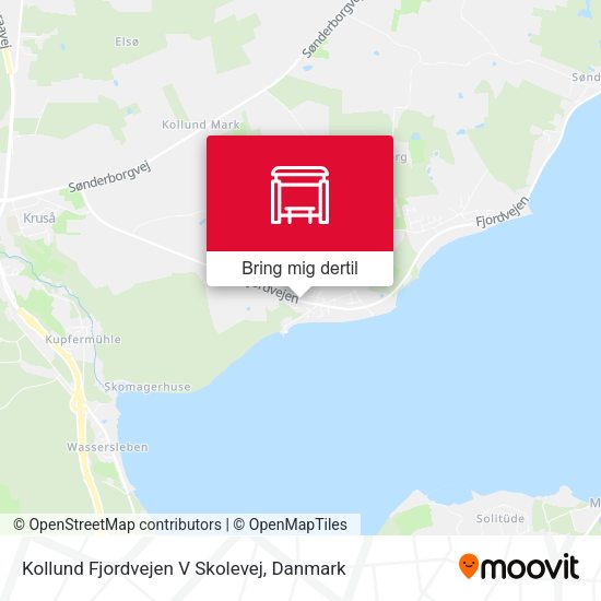 Kollund Fjordvejen V Skolevej kort