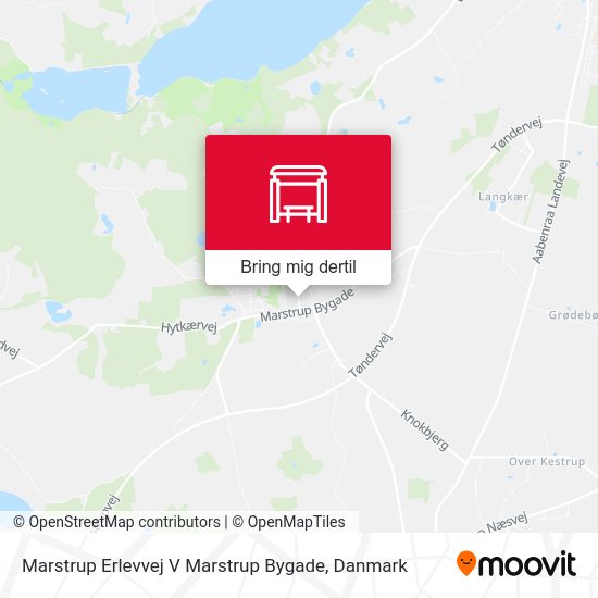 Marstrup Erlevvej V Marstrup Bygade kort