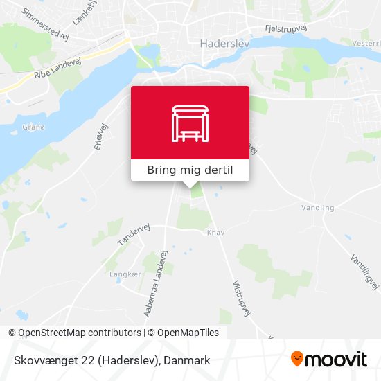 Skovvænget 22 (Haderslev) kort