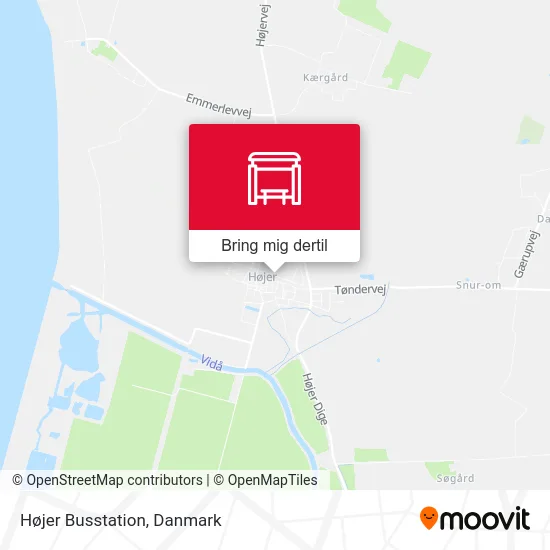 Højer Busstation kort