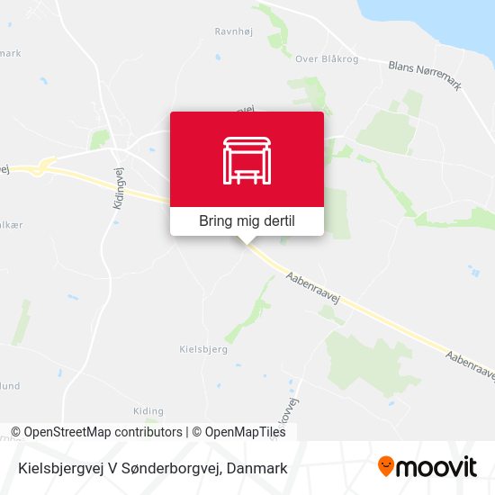 Kielsbjergvej V Sønderborgvej kort