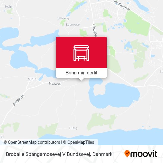 Broballe Spangsmosevej V Bundsøvej kort