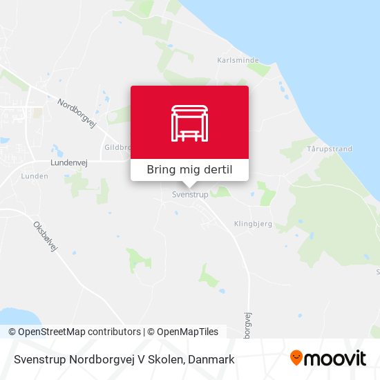 Svenstrup Nordborgvej V Skolen kort