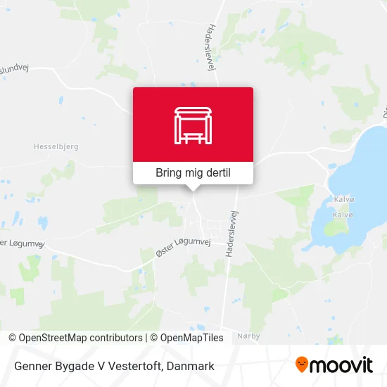 Genner Bygade V Vestertoft kort