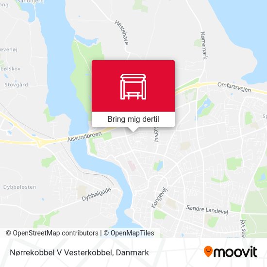 Nørrekobbel V Vesterkobbel kort