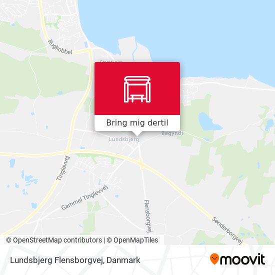 Lundsbjerg Flensborgvej kort