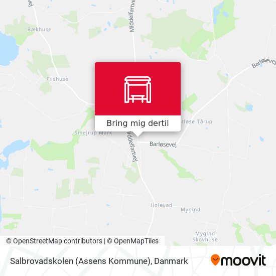 Salbrovadskolen (Assens Kommune) kort