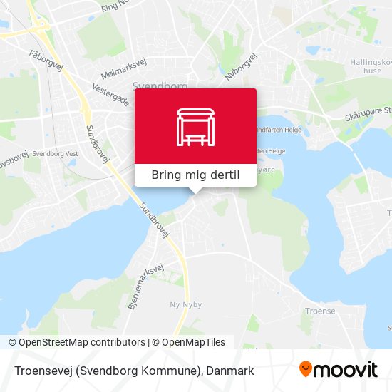 Troensevej (Svendborg Kommune) kort