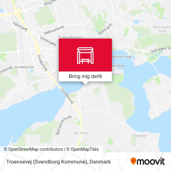 Troensevej (Svendborg Kommune) kort