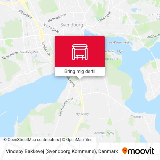 Vindeby Bakkevej (Svendborg Kommune) kort