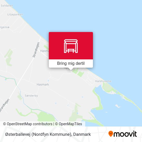 Østerballevej (Nordfyn Kommune) kort