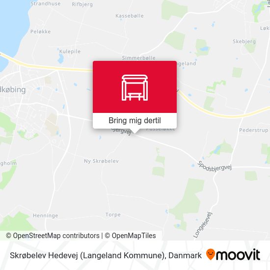 Skrøbelev Hedevej (Langeland Kommune) kort